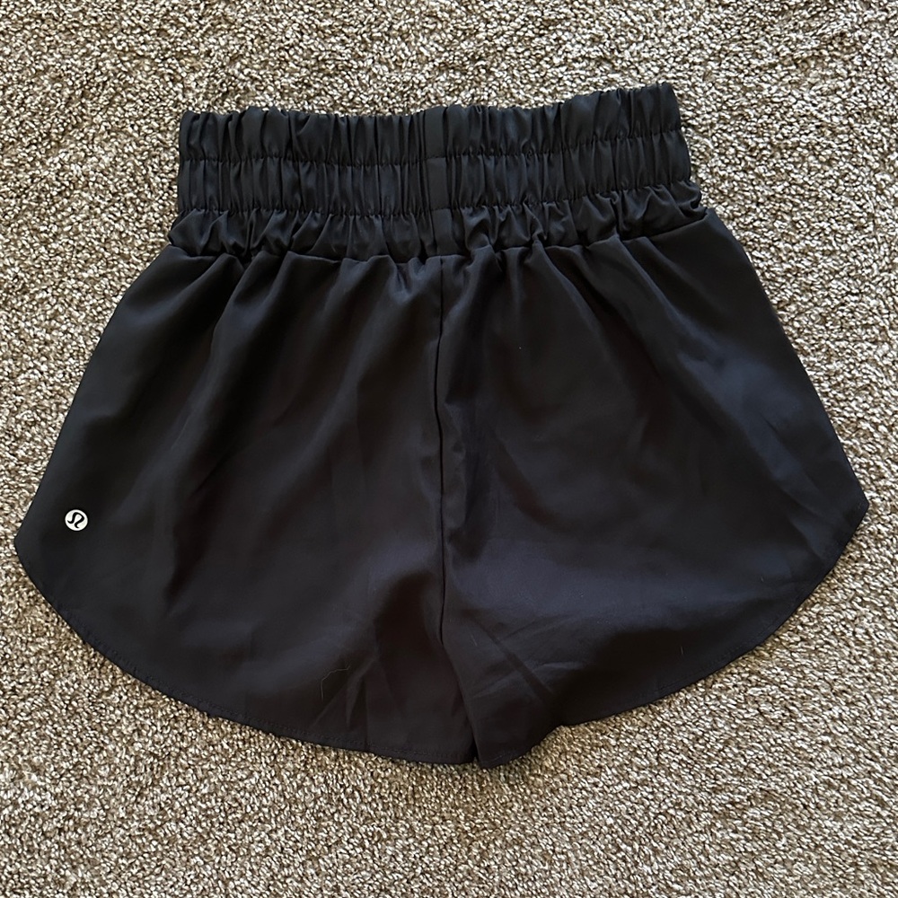 Black high rise Women's athletic Shorts